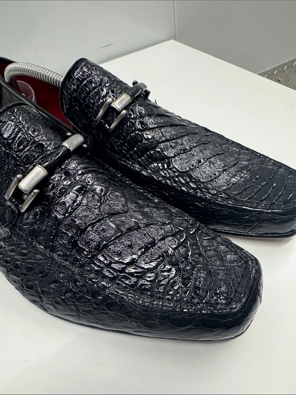 Real genuine crocodile 🐊 Leather Bit Loafers 9.5